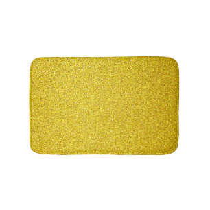 Tapis De Bain Parties scintillant jaune or brillant coloré bril
