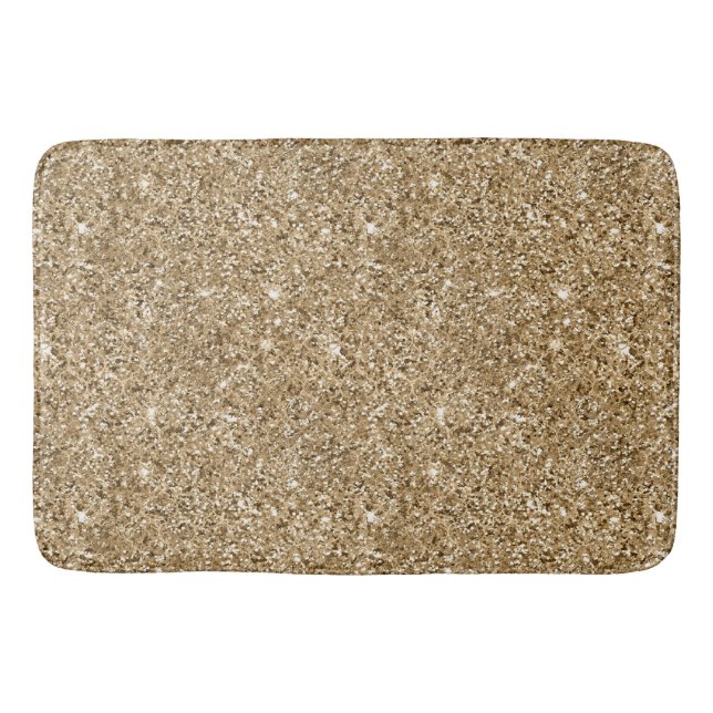 Tapis De Bain Parties scintillant or en bronze chic (Devant)