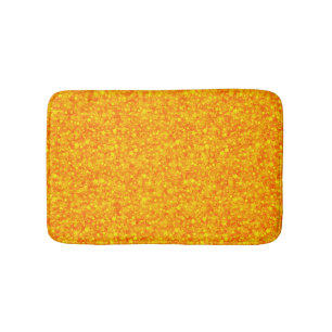 Tapis De Bain Parties scintillant Orange Et Motif Étincelle