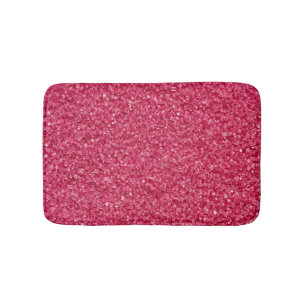 Tapis De Bain Parties scintillant Rouge Et Blanc Brillant