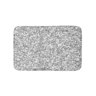 Tapis De Bain Parties scintillantes argentées imprimées