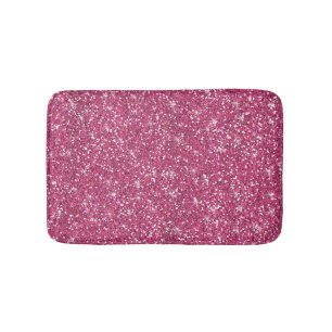 Tapis De Bain Parties scintillantes de roses indien imprimées