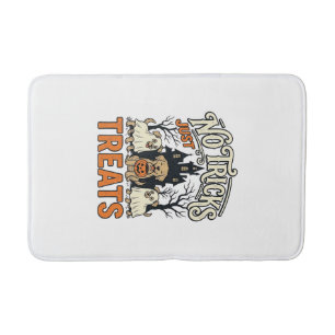 Tapis De Bain Pas de tours juste des friandises Halloween Chien