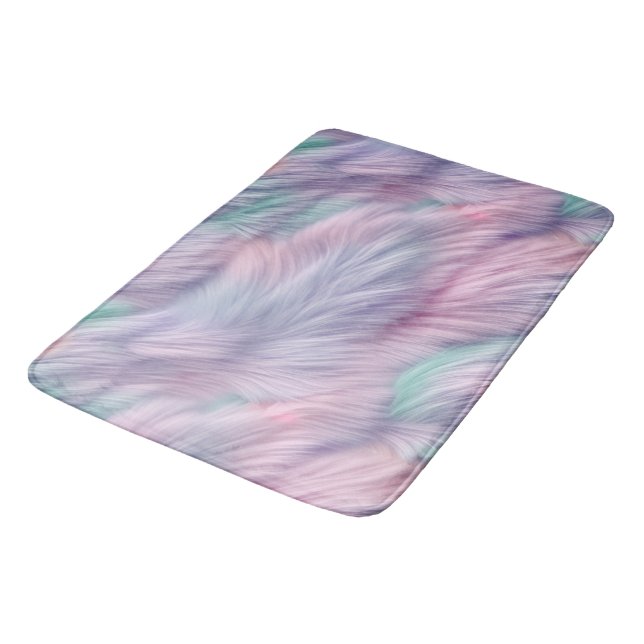 Tapis De Bain Pastel Rainbow Fur (Angle)