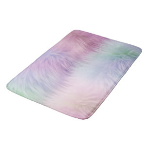 Tapis De Bain Pastel Rainbow Fur