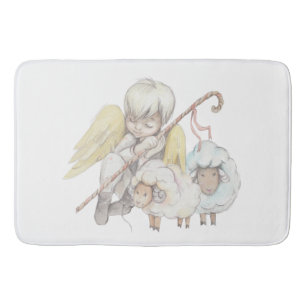 Tapis De Bain Pastorale des agneaux
