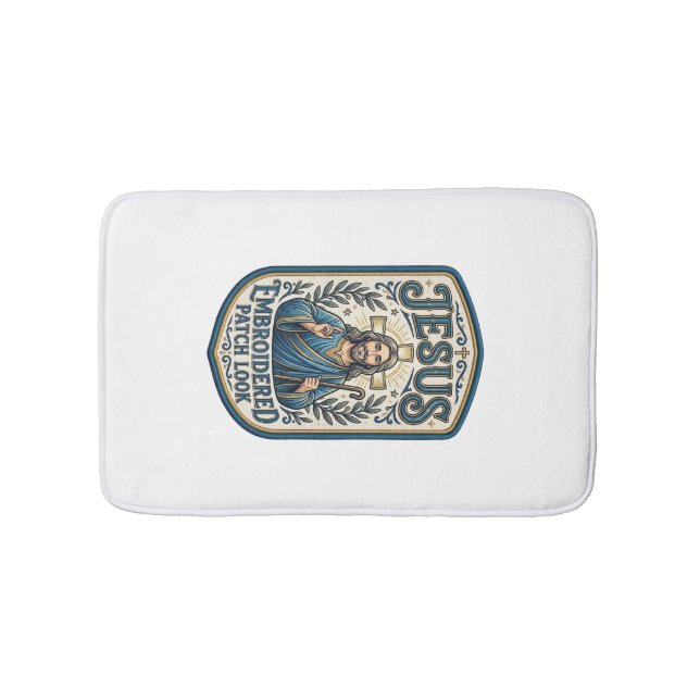 Tapis De Bain Patch brodé Jésus Regardez Patch brodé Jésus (Devant)