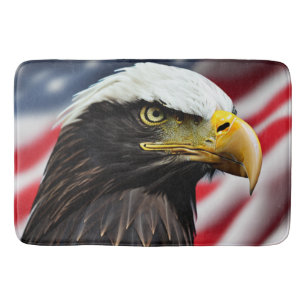 Tapis De Bain Patriotique/Aigle/Américain/USA