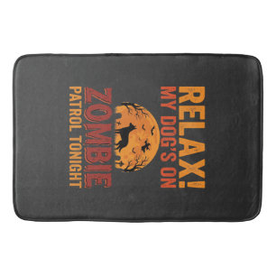 Tapis De Bain Patrouille de Chien Zombie Halloween