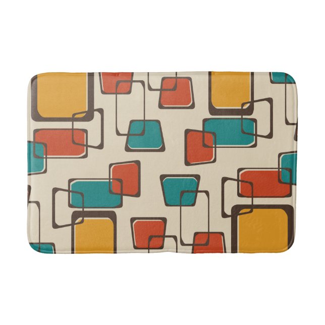 Tapis De Bain Patters de Skewed Squares (Devant)