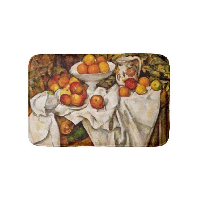 Tapis De Bain Paul Cezanne Pomples Oranges Impressionnisme (Devant)