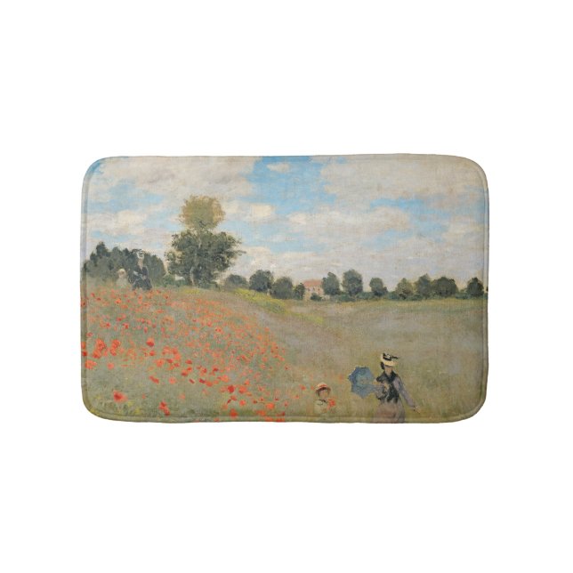 Tapis De Bain Pavots sauvages de Claude Monet |, près (Devant)