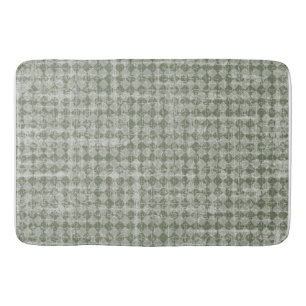 Tapis De Bain Pays primitif Diamants verts olive Mat de bain