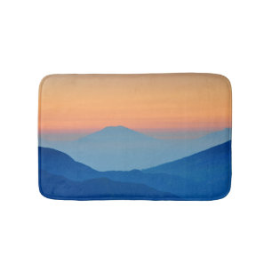 Tapis De Bain Paysage Abstrait de Sunset Mountain