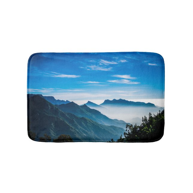 Tapis De Bain Paysage de Morning Mountain Mist (Devant)