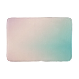 Tapis De Bain Peach Aqua Tie Dye Ombre