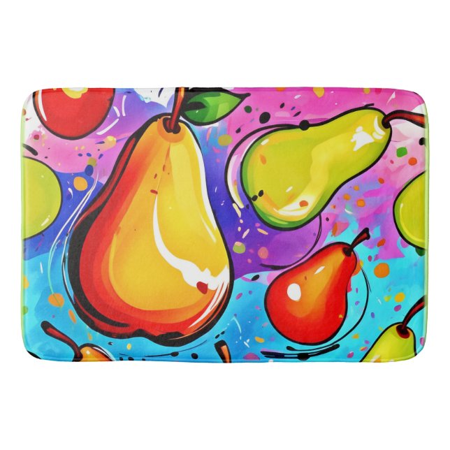 Tapis De Bain Pears Pop Art (Devant)