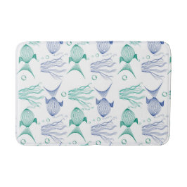 Tapis De Bain Peces y algas