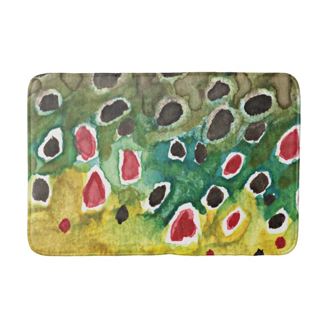 Tapis De Bain Pêche Brown à la truite (Devant)