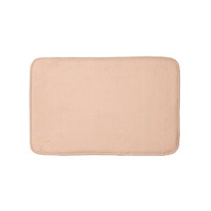 Tapis De Bain Pêche pastel minimaliste solide élégant moderne ch