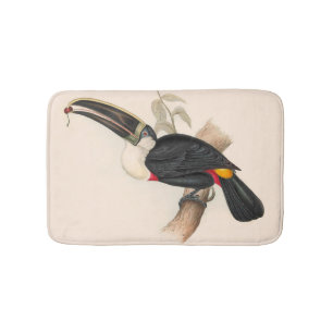 Tapis De Bain Peinture animalière d'antiquités Toucans