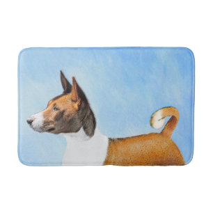 Tapis De Bain Peinture Basenji - Belle Art Original