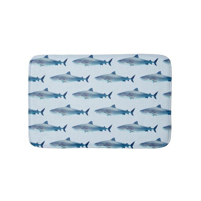 Tapis De Bain Peinture de requin Océan Motif (Devant)
