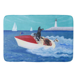 Tapis De Bain Peinture fraîche de Labradors d'été