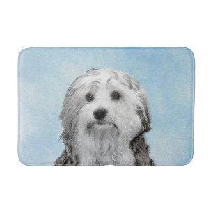 Tapis De Bain Peinture Lowchen - Cute Original Chien Art