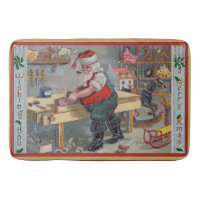Père Noël dans son atelier, Joyeux Noël,