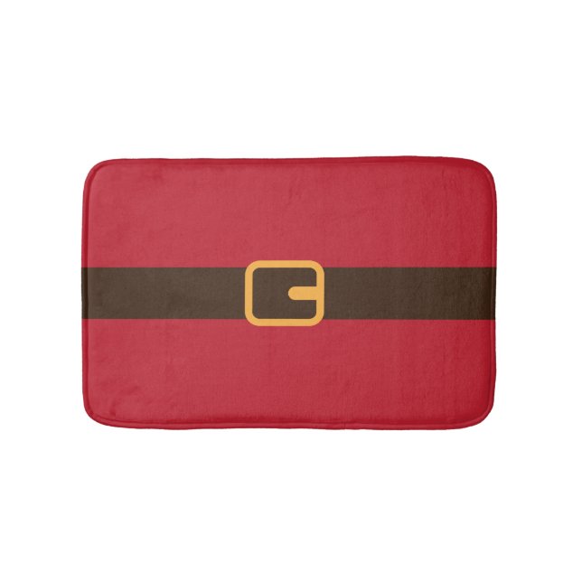 Tapis De Bain Père Noël rouge Brown de Noël (Devant)