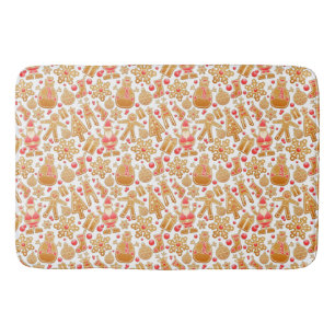 Tapis De Bain Père Noël & Snowman Gingerbread Noël Cookies