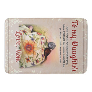 Tapis De Bain Personnalisé À Ma Fille De Maman,