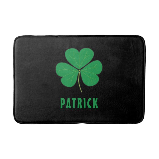 Tapis De Bain Personnalisé Nom Celtic Irlande Shamrock Irish Cla (Devant)