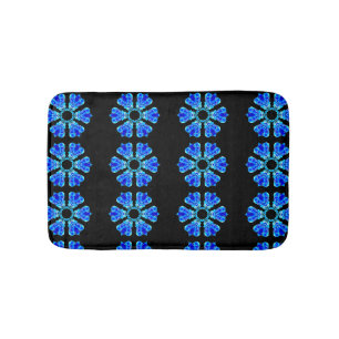Tapis De Bain Pétales bleus