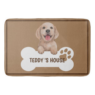 Tapis De Bain Petit chien animal de compagnie Bienvenue Accueil