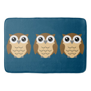 Tapis De Bain Petit Chouette Conception Bain Mat