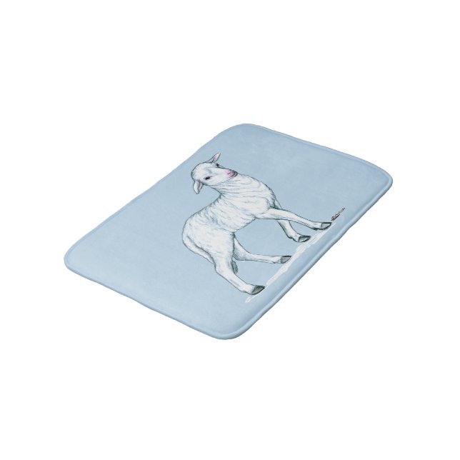 Tapis De Bain Petit White Lamb (Angle)