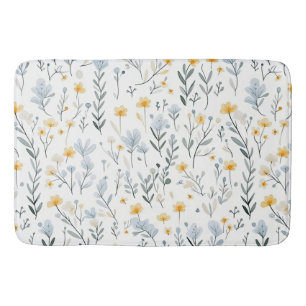 Tapis De Bain Petite pouponnière Fleur sauvage de jardin coloré