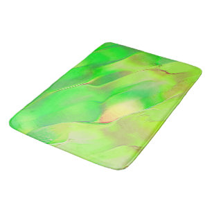 Tapis De Bain Petite sculptée en vert vif vieilli