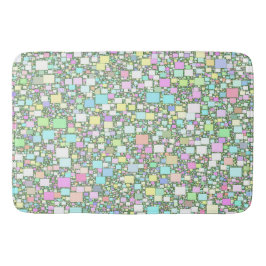 Tapis De Bain Petites boîtes Pastel Artwork Abstrait
