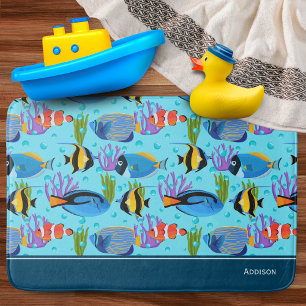 Tapis De Bain Petits Enfants Ocean Fish Salle de bain Motif