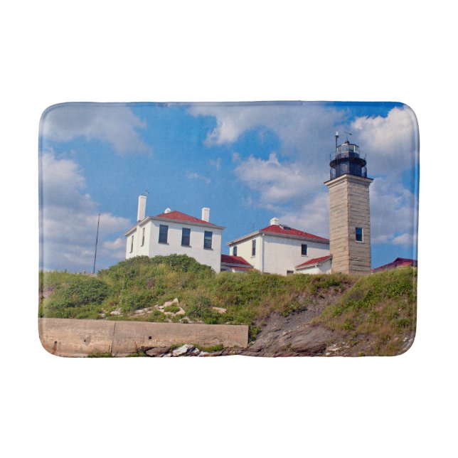 Tapis De Bain Phare de Beavertail, Rhode Island Bath Mat (Devant)