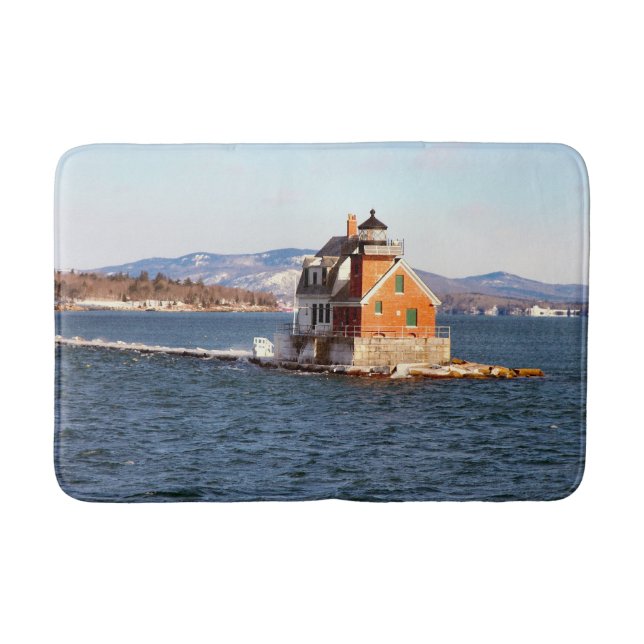 Tapis De Bain Phare de brise-lames de Rockland, Maine (Devant)