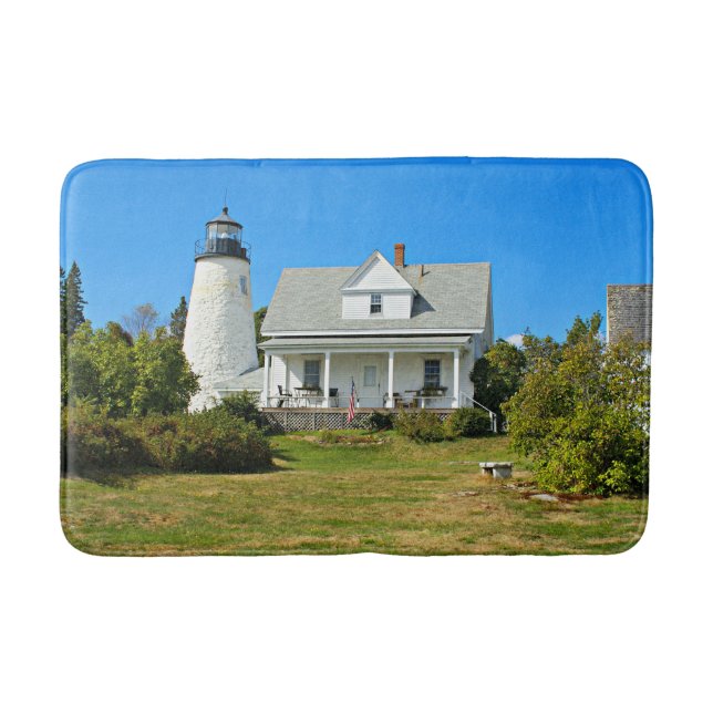 Tapis De Bain Phare de Dyce Head, Maine Bath Mat (Devant)