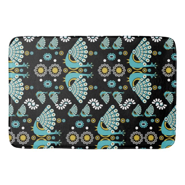 Tapis De Bain Pheasers Peacock Art (Devant)