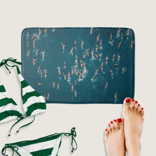 Tapis De Bain Photo aérienne cool des nageurs