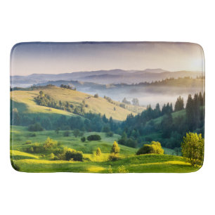 Tapis De Bain Photo de paysage naturel de collines ondoyantes