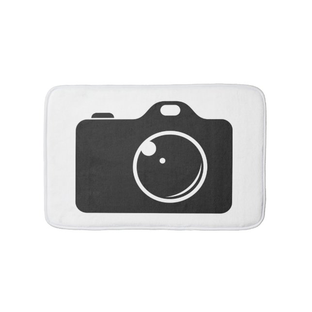 Tapis De Bain Photo Pop Art noir et blanc (Devant)