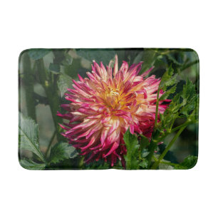 Tapis De Bain Photographie de fleurs, Chrysanthème orange